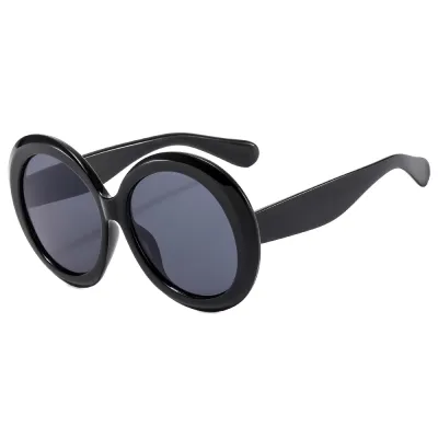 Women Fashion Round Full Frame Sunglasses PC AC
