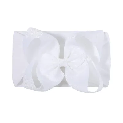Children Kids Baby Girls Plaid Bowknot Elastic Headband Hair Accessories