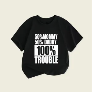 Kids Boys Clothing Casual Animal Cartoon Letter Print Short Sleeve T-Shirt