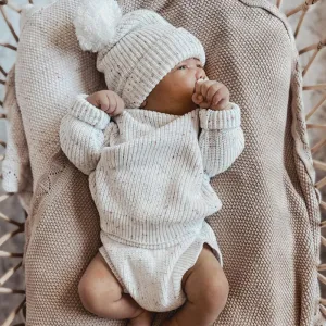 Toddlers Newborn Baby Fashion Boys Girls Casual Basic Long Sleeve Solid Color Cotton Knitted Sweater Pullover Round Neck