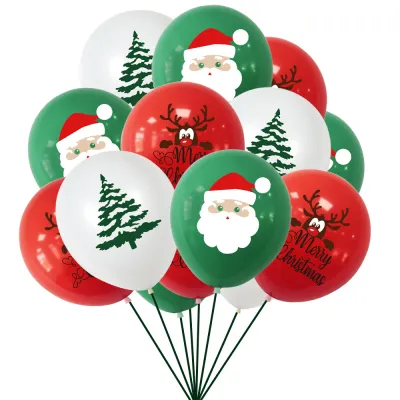 Christmas Mall Home Party Decoration Santa Claus Christmas Tree Rudolph Balloon