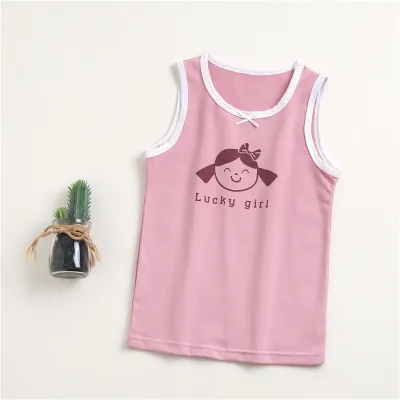 Children Kids Baby Fashion Girls Casual Basic Cute Polka Dot Print Sleeveless Sling Vest Top