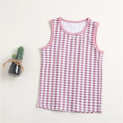 Children Kids Baby Fashion Girls Casual Basic Cute Polka Dot Print Sleeveless Sling Vest Top