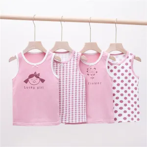 Children Kids Baby Fashion Girls Casual Basic Cute Polka Dot Print Sleeveless Sling Vest Top