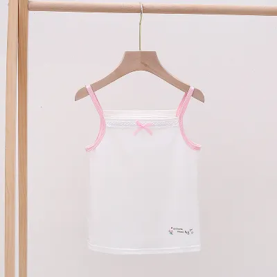 Kids Girls Fashion Basic Strawberry Print Sleeveless Cotton Lycra Sling Vest Top