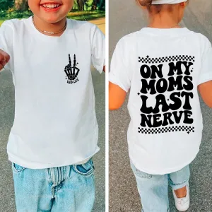 Children Kids Baby Fashion Girls Boys Casual Basic Letter Print Short Sleeve T-Shirt