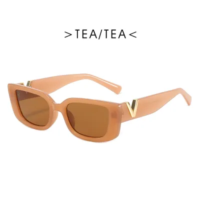 Trendy Hip Hop Jelly Small Square Frame Cat Sunglasses