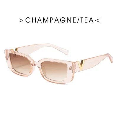 Trendy Hip Hop Jelly Small Square Frame Cat Sunglasses