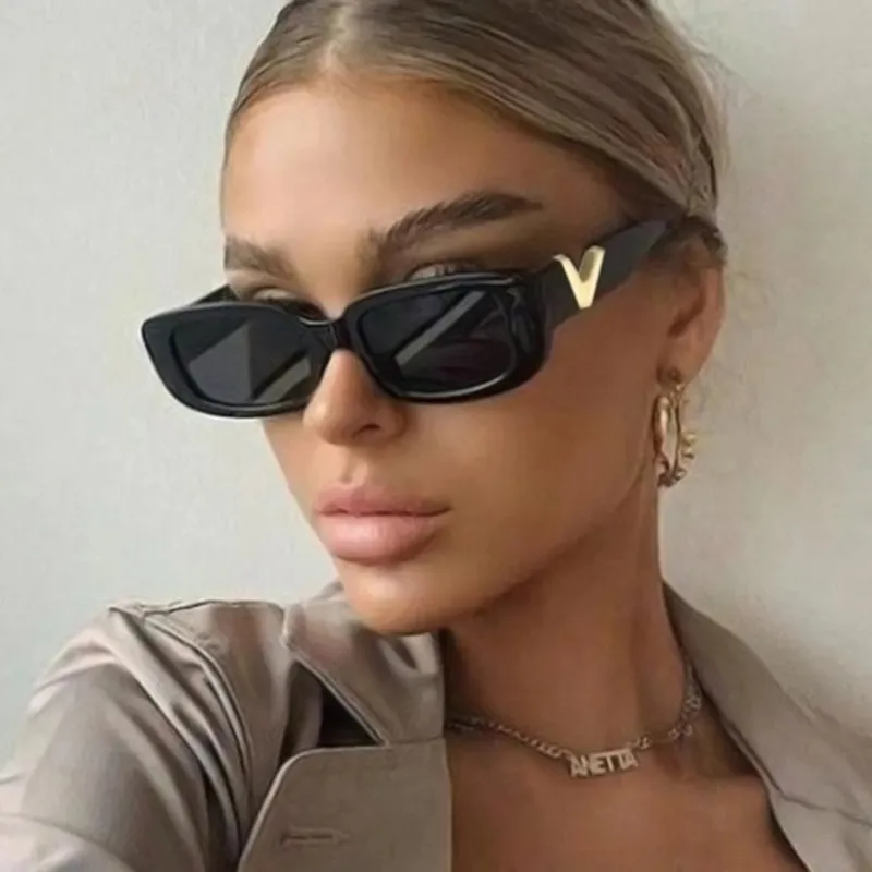 Trendy Hip Hop Jelly Small Square Frame Cat Sunglasses