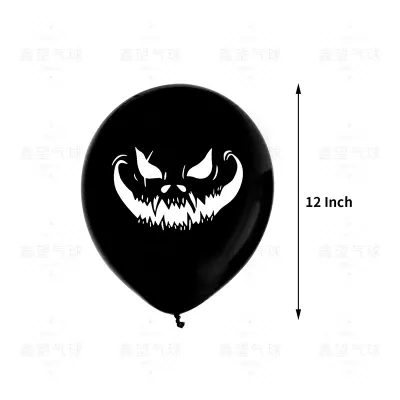 Halloween Party Fashion Bat Blood Handprint Confetti Sequins Latex Balloon