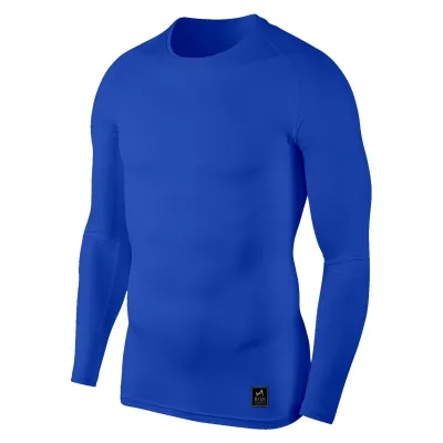 Men Casual Milk Fiber Sports Breathable Long Sleeve Round Neck Tight Top