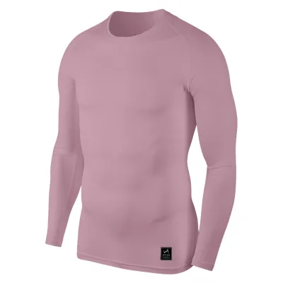 Men Casual Milk Fiber Sports Breathable Long Sleeve Round Neck Tight Top