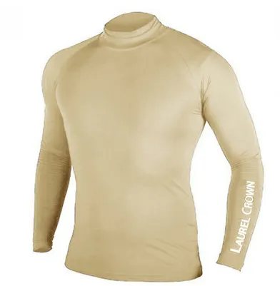 Men Casual Round Neck Long Sleeve Breathable Elastic Quick-Drying Tight Top