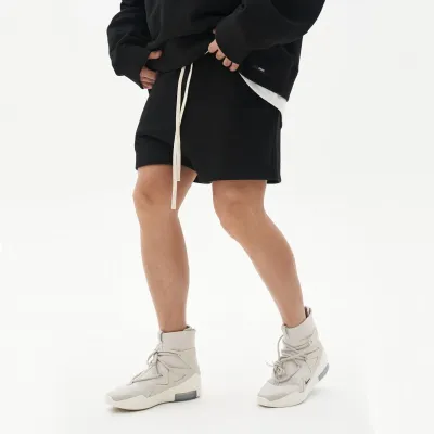 Men Fashion Loose Solid Cotton Breathable Shorts