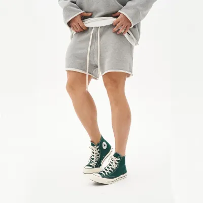 Men Fashion Loose Solid Cotton Breathable Shorts