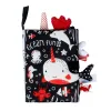 【QB006I】Kidsbooks Tail Cloth Book Black White Red Ocean