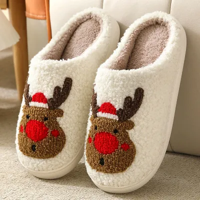 Women Fashion Devil'S Eye Platform Indoor Thicken Slippers Suede Cartoon Set Of Toes