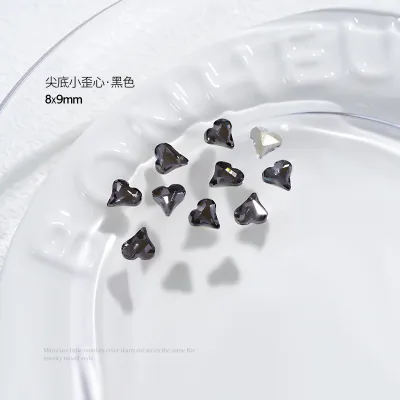 Women Fashion Super Flash Aurora Symphony Heart Diamond Nail Art Decoration