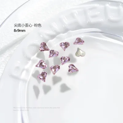Women Fashion Super Flash Aurora Symphony Heart Diamond Nail Art Decoration