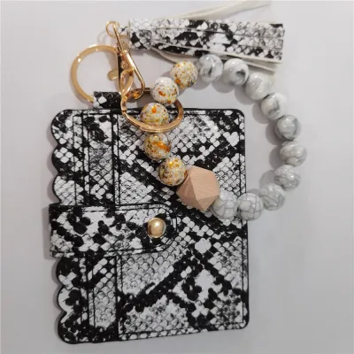 Women's Fashion Bohemian Tassel Bracelet Compact Wallet PU Leather Geometric
