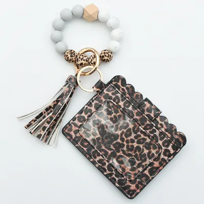 Women Fashion Beaded PU Tassel Coin Purse Bags Wallets