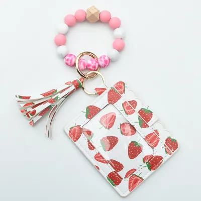 Women Fashion Beaded PU Tassel Coin Purse Bags Wallets