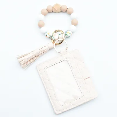 Women Fashion Beaded PU Tassel Coin Purse Bags Wallets