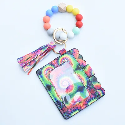 Women Fashion Beaded PU Tassel Coin Purse Bags Wallets
