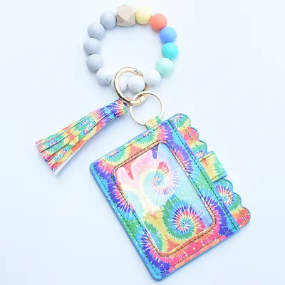 Women Fashion Beaded PU Tassel Coin Purse Bags Wallets