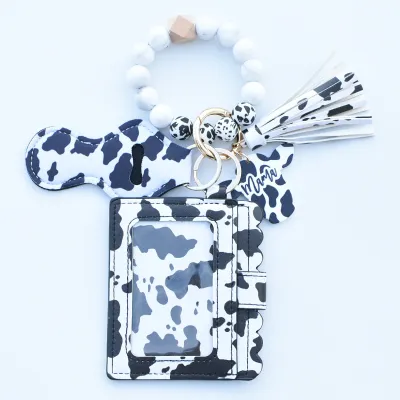 Women Fashion Beaded PU Tassel Coin Purse Bags Wallets