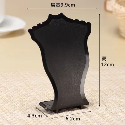 Plastic Scalloped Necklace Jewelry Display Stand Single