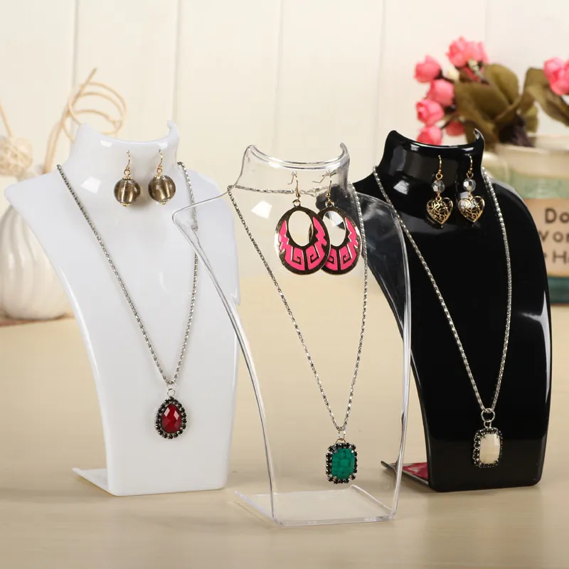 Acrylic Necklace Earrings Display Stand Jewelry Display Props