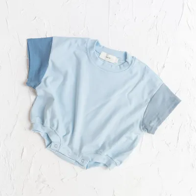 Toddlers Newborn Baby Fashion Girls Boys Casual Basic Short Sleeve Color Blocking Bodysuit