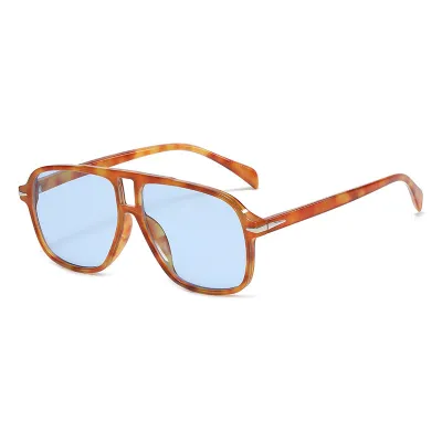Men Fashion Retro Simple Big Frame Sunglasses