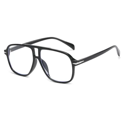Men Fashion Retro Simple Big Frame Sunglasses