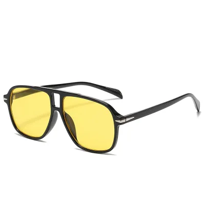Men Fashion Retro Simple Big Frame Sunglasses