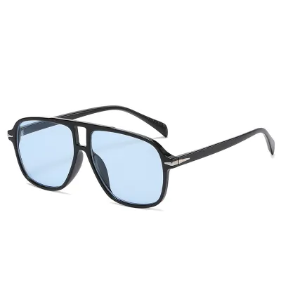 Men Fashion Retro Simple Big Frame Sunglasses