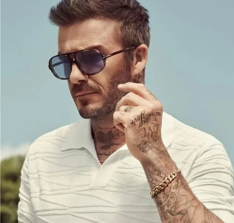 Men Fashion Retro Simple Big Frame Sunglasses