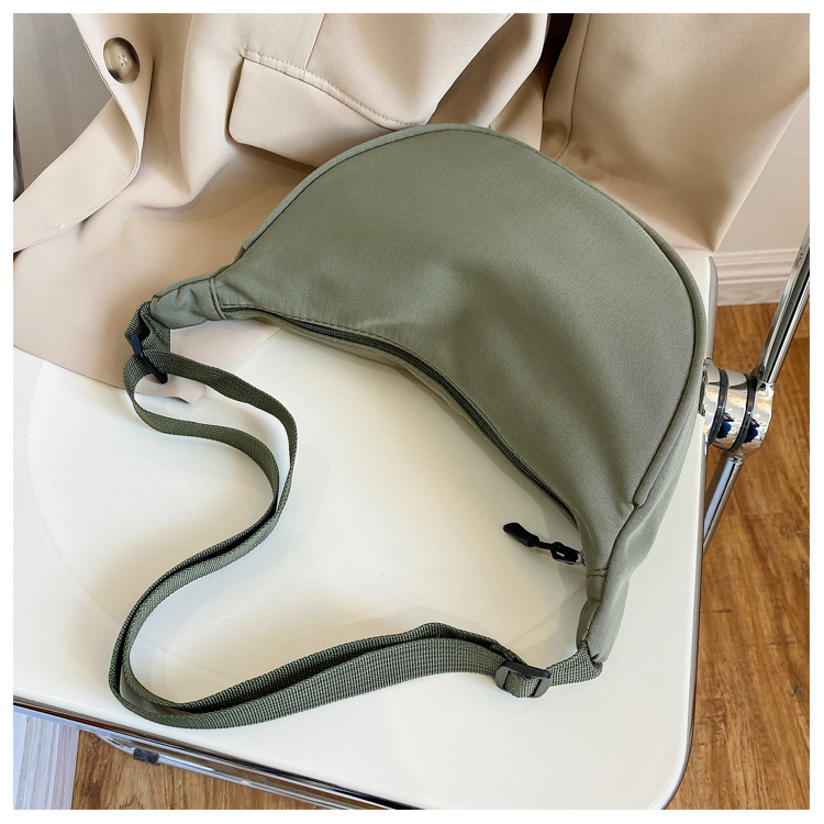 Wholesale Women Fashion Casual Solid Color Canvas Zipper One
