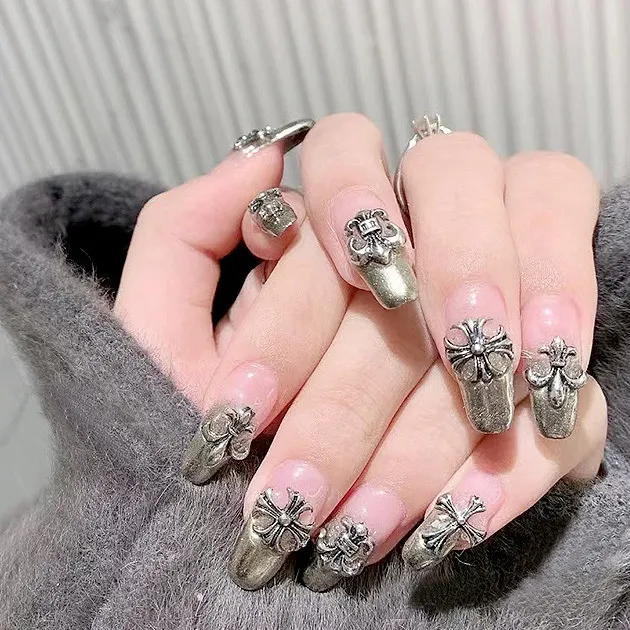 Women Fashion Retro Super Glitter Nail Art Decoration 50Pcs-Pack Metal