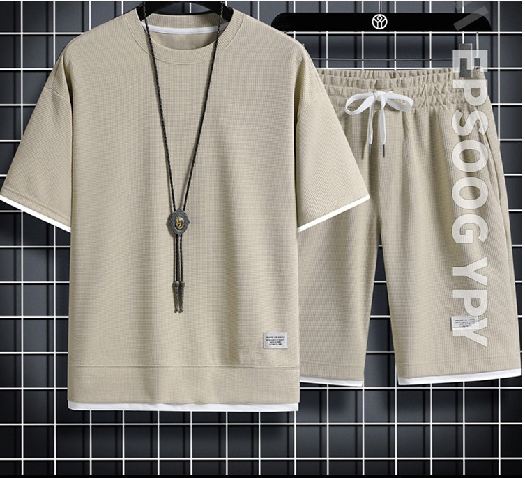 KodakのAerocool waffle washing short sleeve t-shirt 全3色 Custom New Waffle Fabric 260GSM Heavy Weight Cotton Waffle