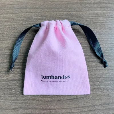 Customizable Pure Cotton Canvas Drawstring Jewelry Organizer Bag