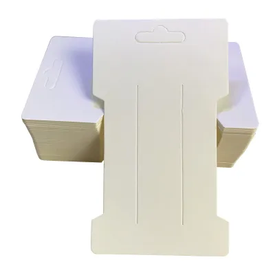 100Pcs Hairpin Head Rope Rubber Band Packaging Card For Jewelry
