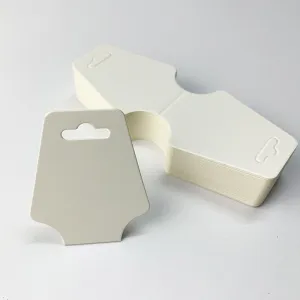100Pcs Pack Jewelry Necklace Packaging Folding Paper Cards Display Cards