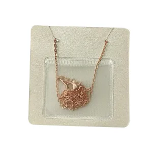 100Pcs Soft PVC Self-Adhesive Jewelry Necklace Storage Packaging Bag