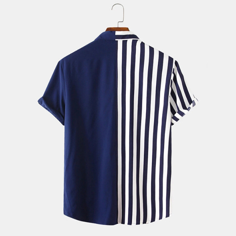Tシャツ・カットソー IONSEOUL Clean Stripe Two Pocket Short Sleeve Shirt JE1234 Short-sleeved T-shirt