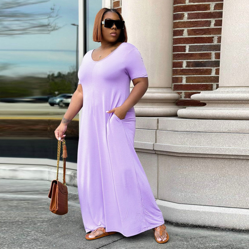 Plus size lilac maxi on sale dress