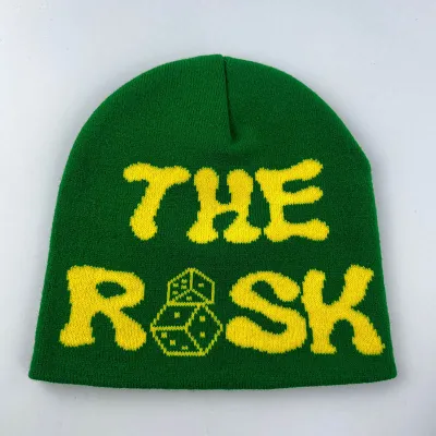 Men And Women Winter Multicolor Pullover Knitted Letters Beanie Hat
