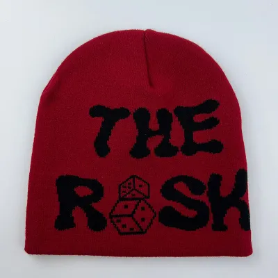 Men And Women Winter Multicolor Pullover Knitted Letters Beanie Hat