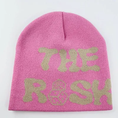 Men And Women Winter Multicolor Pullover Knitted Letters Beanie Hat